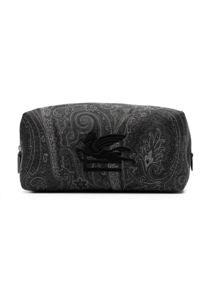 Etro paisley-print zipped wash bag