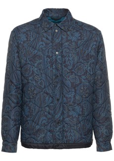 Etro Paisley Quilted Nylon Overshirt Jacket