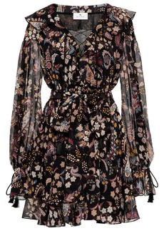 Etro Paisley silk-blend minidress