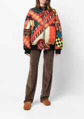 Etro patchwork reversible bomber jacket