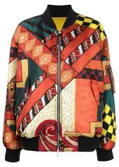 Etro patchwork reversible bomber jacket