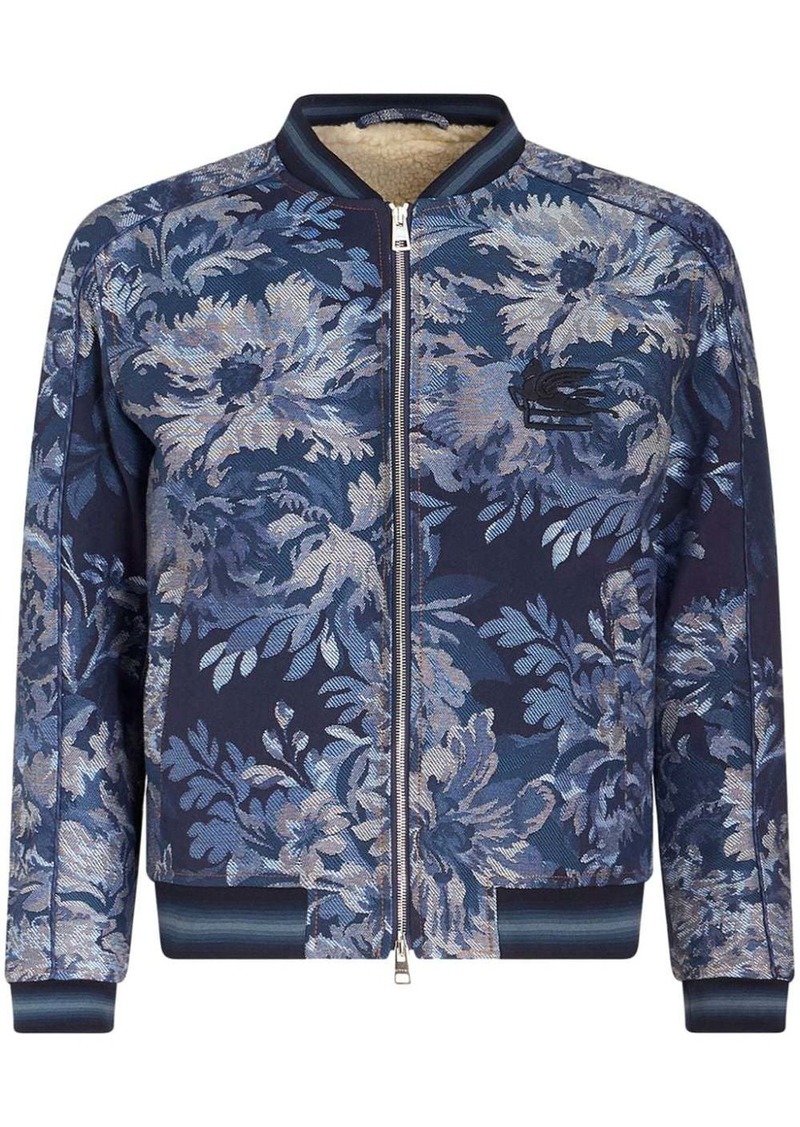 Etro patterned-jacquard bomber jacket