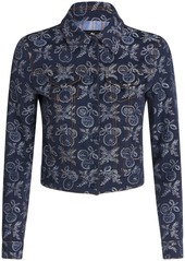 Etro patterned-jacquard collared jacket