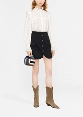 Etro Pegaso-button fitted mini skirt