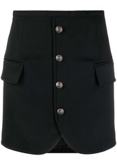 Etro Pegaso-button fitted mini skirt