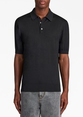 Etro Pegaso-embroidered knitted polo shirt