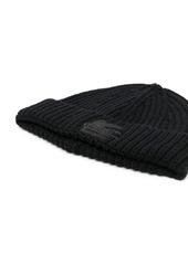 Etro Pegaso-embroidered ribbed beanie