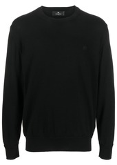 Etro Pegaso-embroidered wool jumper