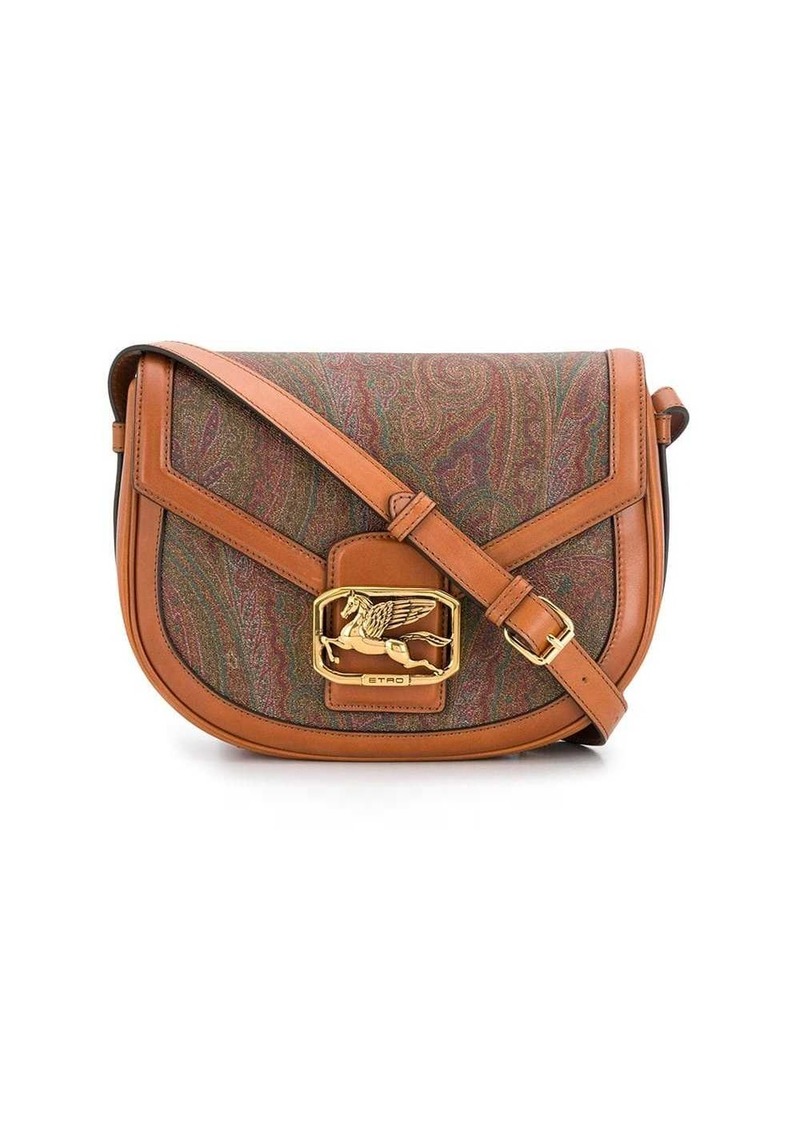 Etro - Hinged-Frame Leather Shoulder Bag - Womens - Cream