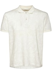 Etro Printed Cotton Jersey Polo Shirt