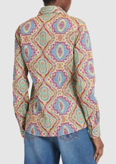 Etro Printed Cotton Long Sleeve Shirt