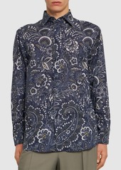 Etro Printed Cotton Long Sleeve Shirt