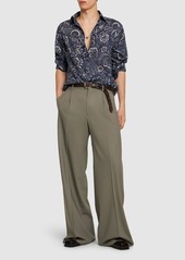 Etro Printed Cotton Long Sleeve Shirt