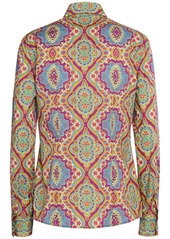 Etro Printed Cotton Long Sleeve Shirt