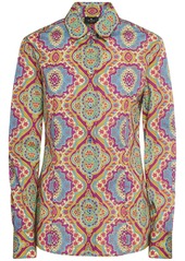 Etro Printed Cotton Long Sleeve Shirt