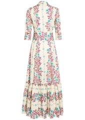 Etro Printed Cotton Ruffled Maxi Dress
