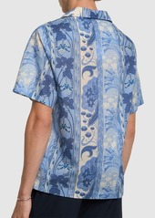 Etro Printed Cotton Short Sleeve Shirt