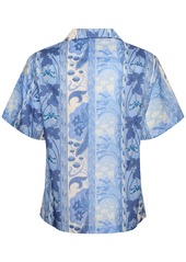 Etro Printed Cotton Short Sleeve Shirt