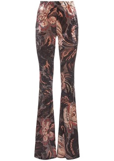 Etro Printed Flared Jersey Pants