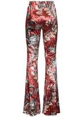 Etro Printed Jersey Flared Pants