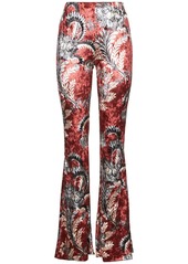 Etro Printed Jersey Flared Pants