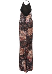 Etro Printed Jersey Long Dress