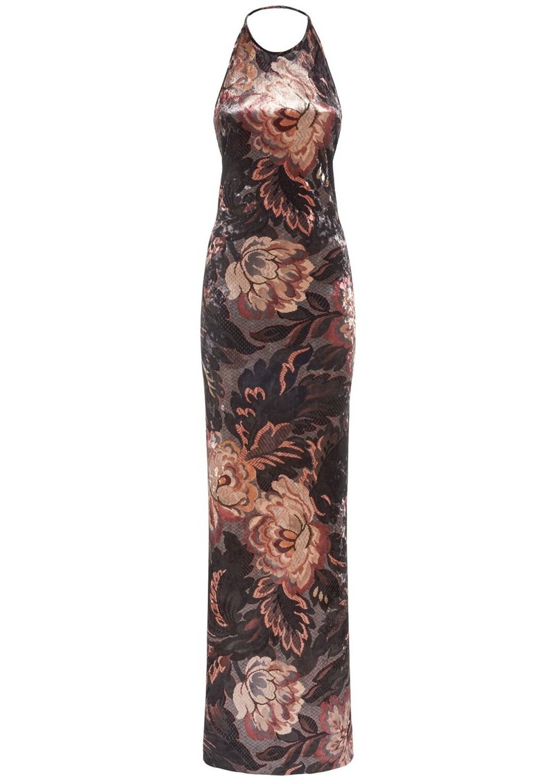 Etro Printed Jersey Long Dress