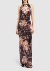 Etro Printed Jersey Long Dress