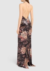 Etro Printed Jersey Long Dress