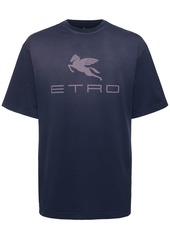 Etro Printed Logo Cotton T-shirt