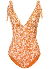 Etro Printed Lycra One Piece Swimsuit