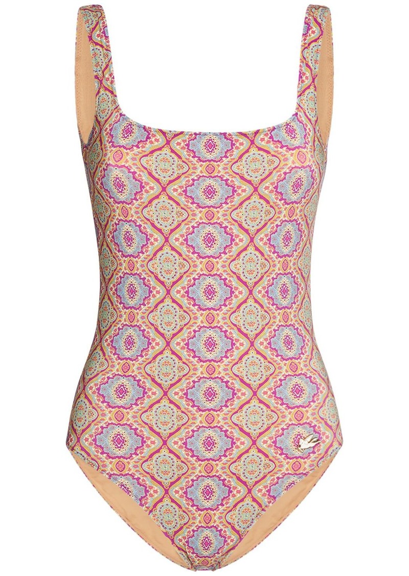 Etro Printed Lycra One Piece Swimsuit