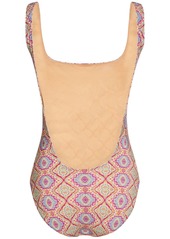 Etro Printed Lycra One Piece Swimsuit