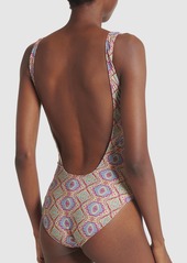 Etro Printed Lycra One Piece Swimsuit