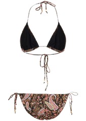 Etro Printed Lycra Triangle Bikini Set