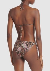 Etro Printed Lycra Triangle Bikini Set