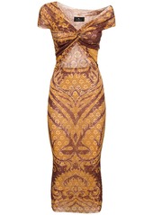 Etro Printed Mesh Dress