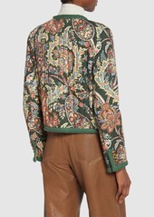 Etro Printed Quilted Collarless Jacket