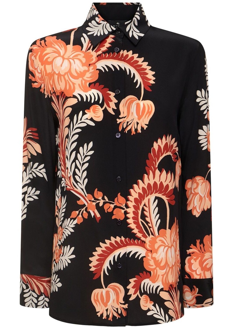 Etro Printed Silk Shirt