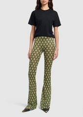 Etro Printed Viscose Flared Pants