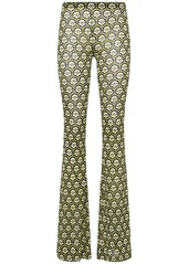 Etro Printed Viscose Flared Pants