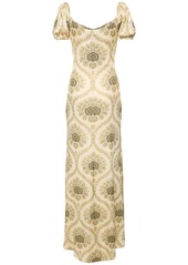 Etro Printed Viscose Jersey Long Dress