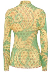 Etro Printed Viscose Satin Shirt