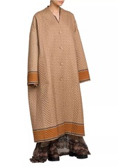 Etro Printed Wool-Silk Overcoat