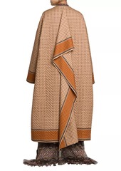 Etro Printed Wool-Silk Overcoat