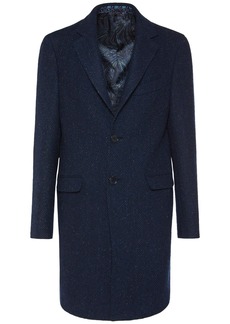 Etro Regular Fit Wool Long Coat