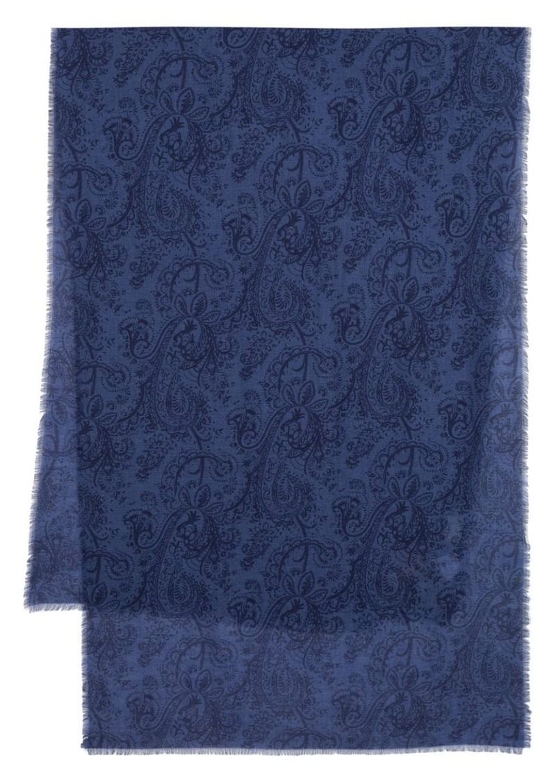 Etro Shaal-nur paisley-print scarf