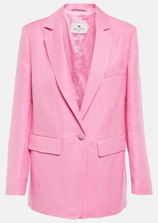 Etro Silk and linen blazer