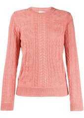 Etro slim-fit cable knit jumper