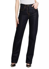 Etro Slim-Straight Mid-Rise Jeans